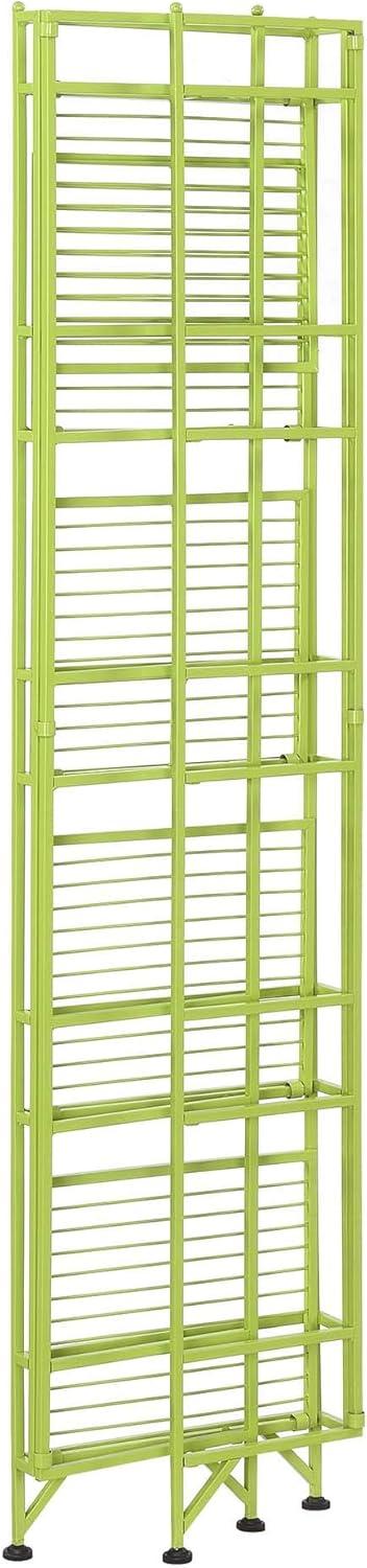 Convenience Concepts Xtra Storage 5 Tier Folding Metal Shelf, Lime
