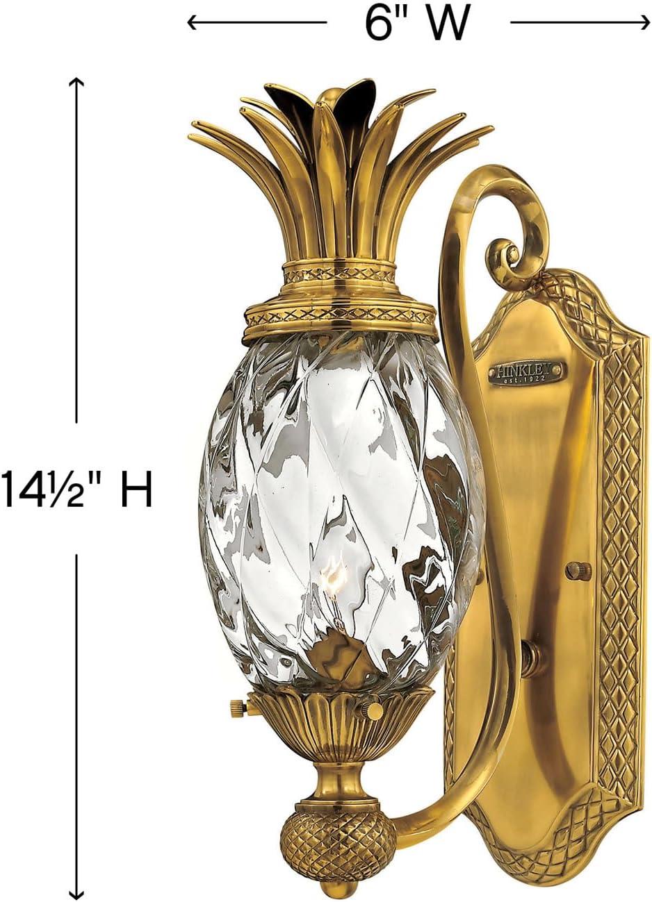 Hinkley Plantation 1 - Light Burnished Brass Armed Sconce