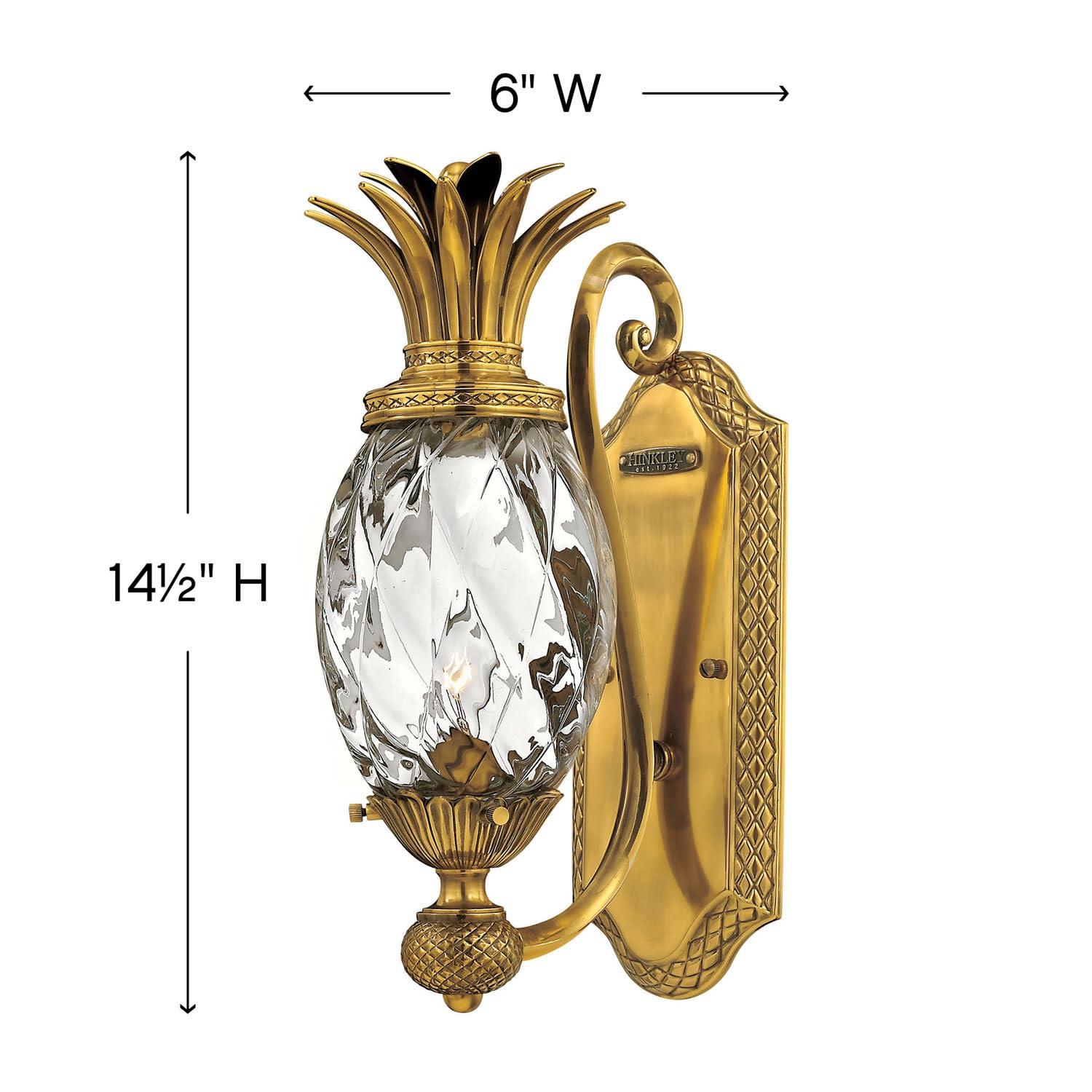 Hinkley Plantation 1 - Light Burnished Brass Armed Sconce