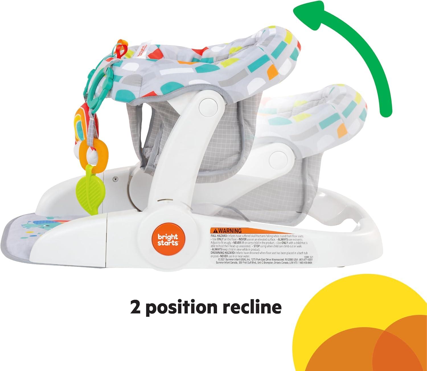 Bright Starts Learn-to-Sit 2-Position Floor Seat - Playful Paradise