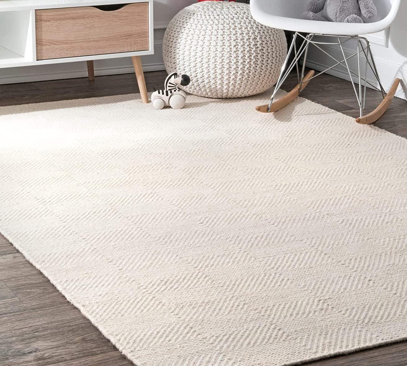 Nuloom Ago Geometric Wool Indoor Area Rug