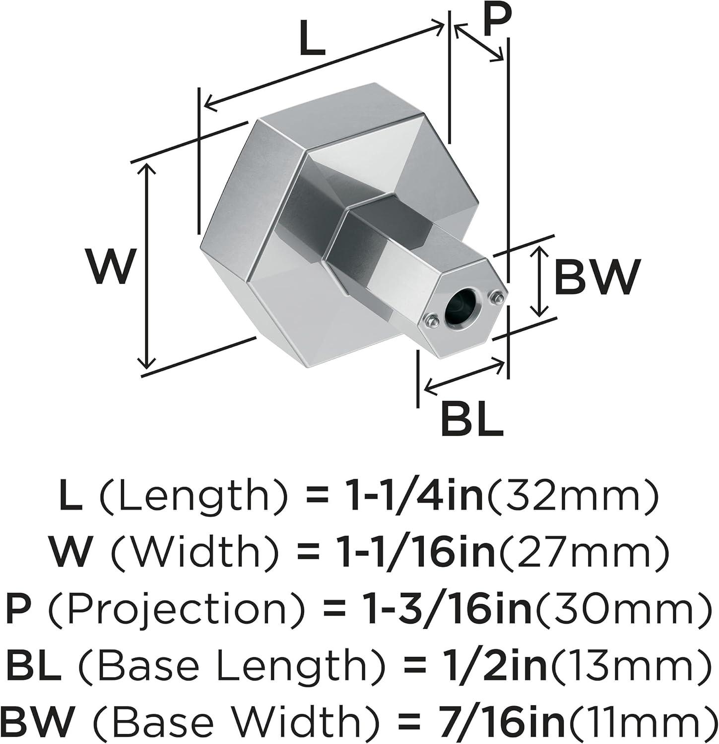 Caliber 1 1/4" Diameter Geometric Knob