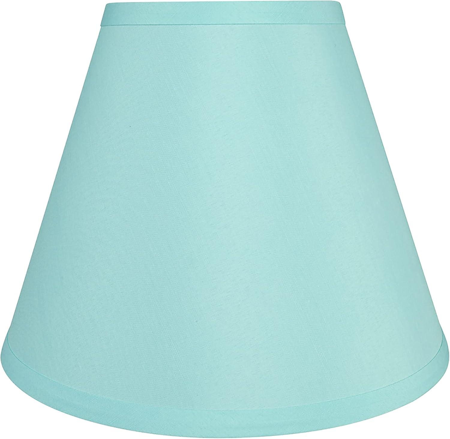 Aspen Creative 58927 Transitional Hardback Empire Shape UNO Construction Lamp Shade in Light Blue, 10" Wide (5" x 10" x 8")