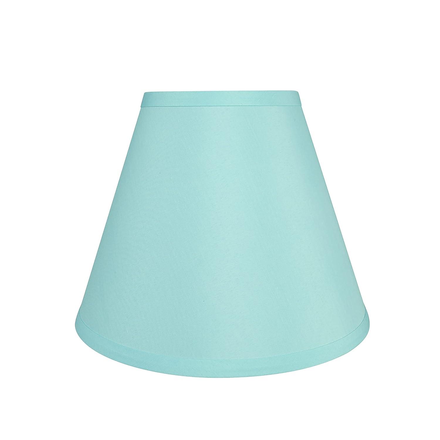 Aspen Creative 58927 Transitional Hardback Empire Shape UNO Construction Lamp Shade in Light Blue, 10" Wide (5" x 10" x 8")
