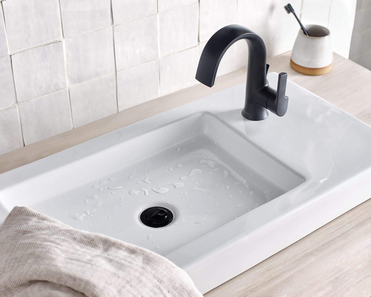 Doux Single Hole Bathroom Faucet with Drain Assembly