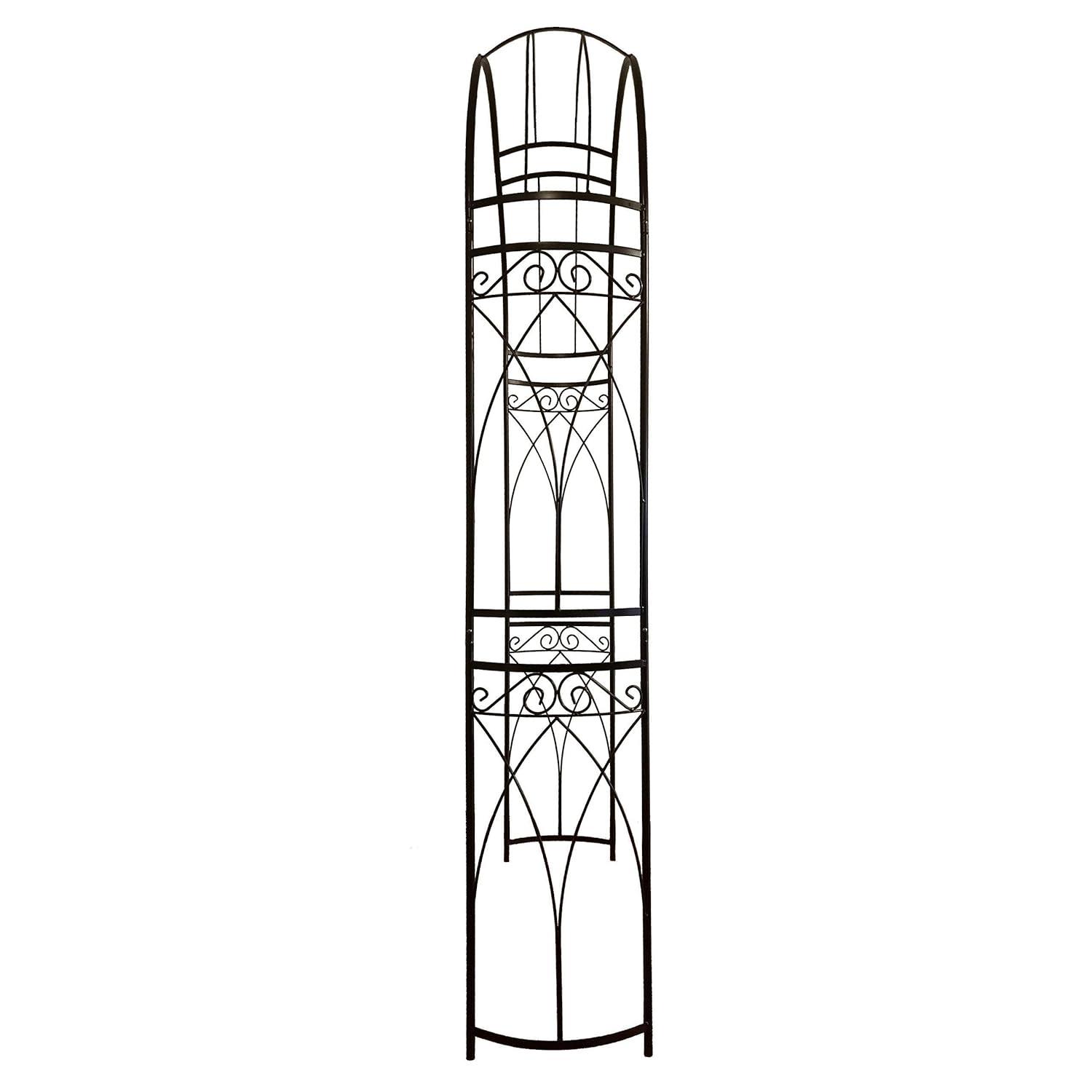 OUTOUR 87'' H x 14'' W Iron Arched Trellis