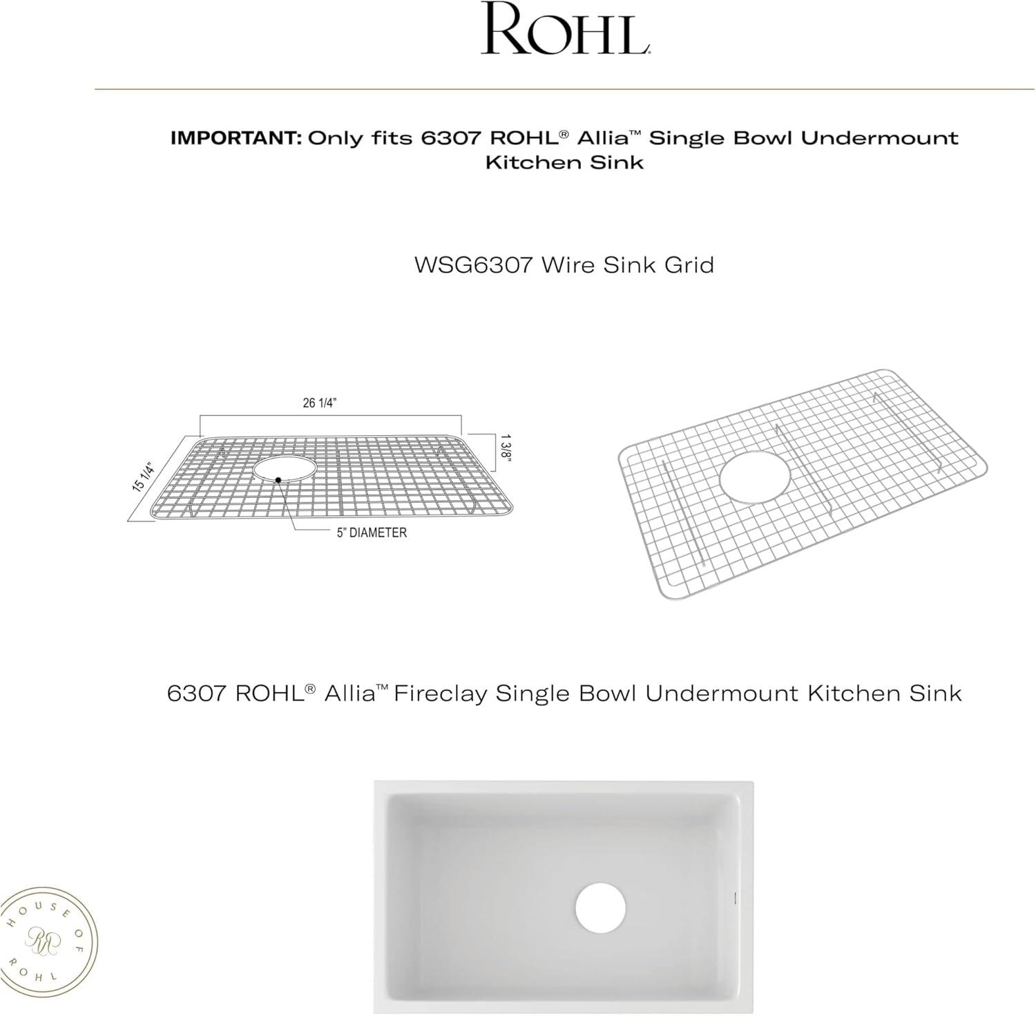Allia Wire Sink Grid For 6307 Kitchen Sink