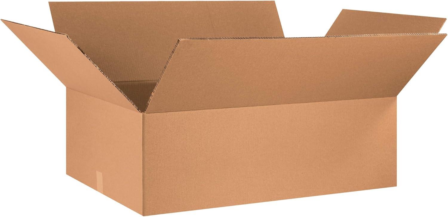 Heavy-Duty Double Wall Corrugated Storage Boxes, 36" x 24" x 12"