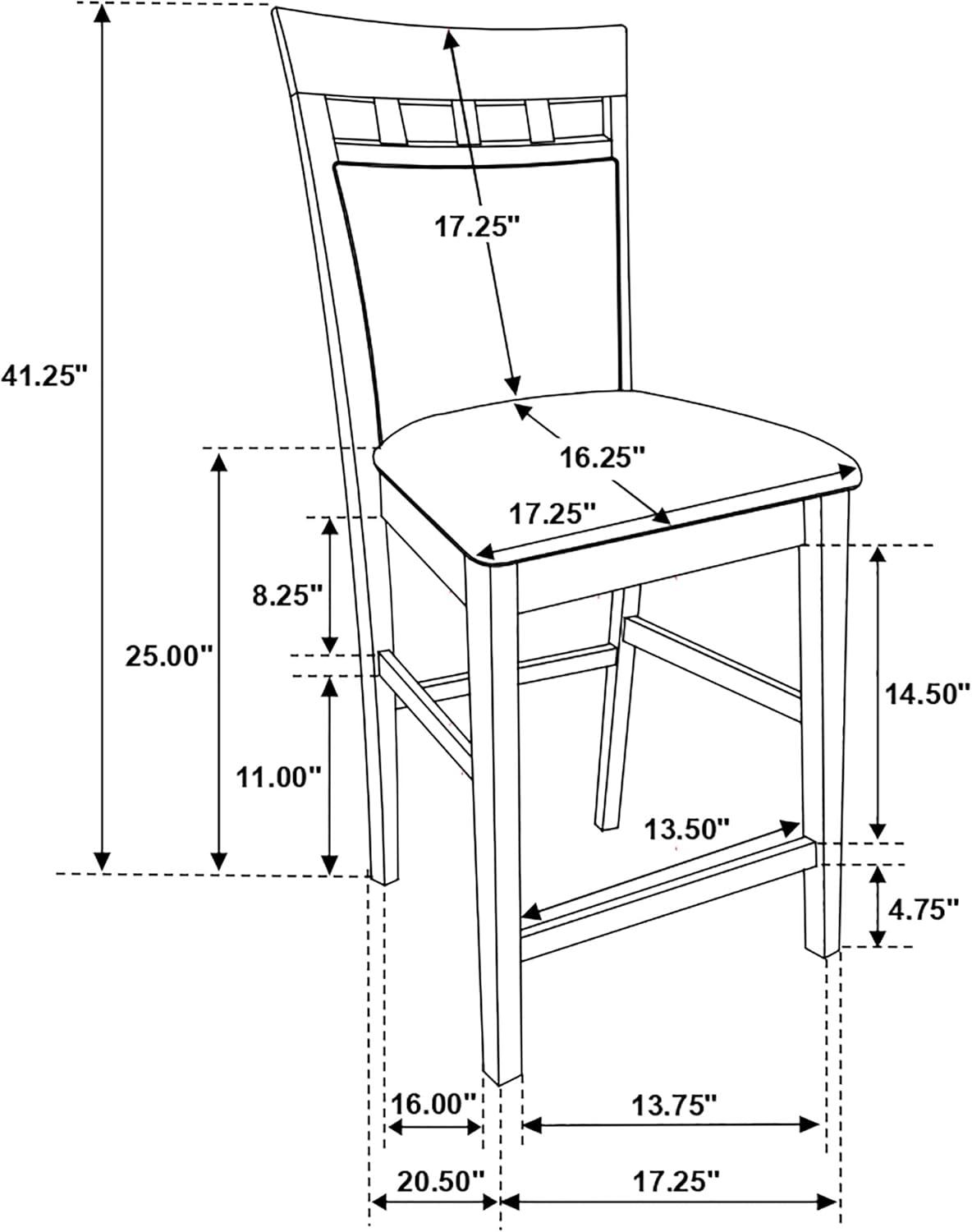 Gabriel 3-Piece Counter Height Dining Set