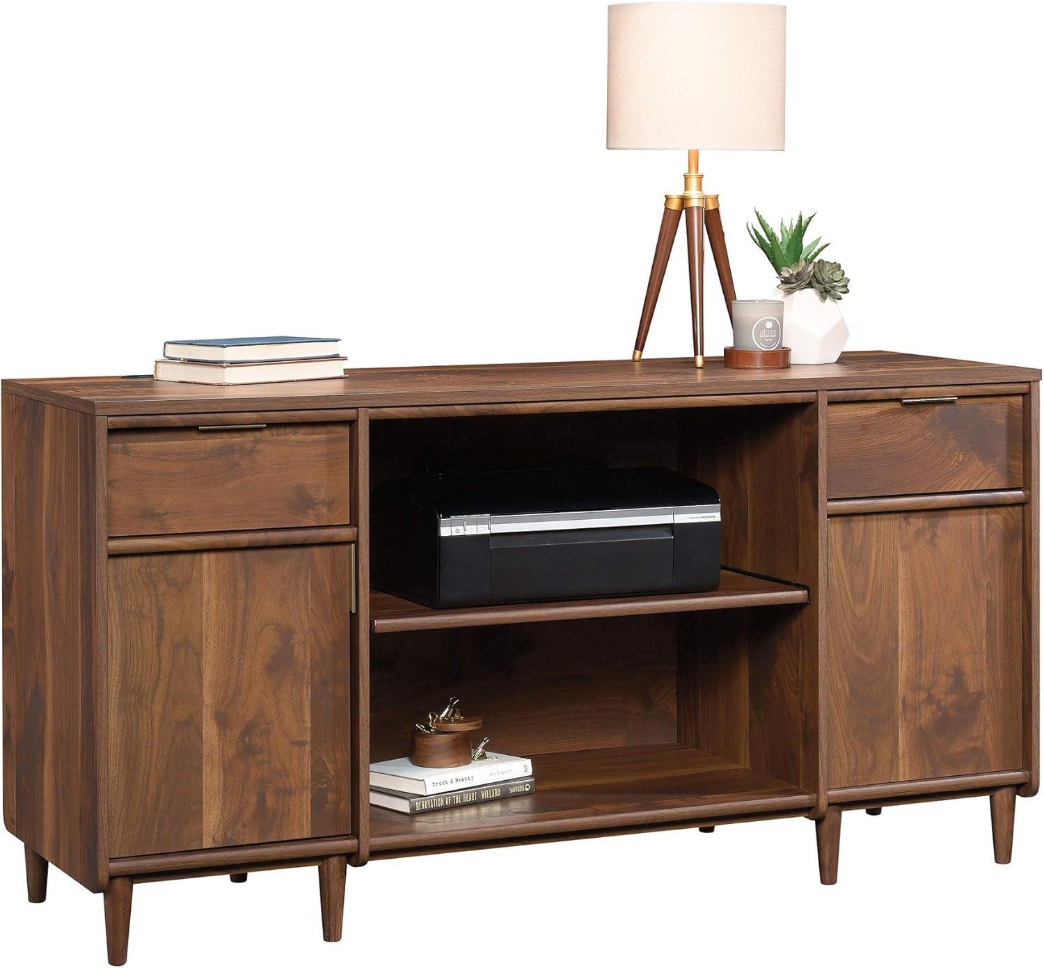 Sauder Clifford Place Credenza, Grand Walnut Finish