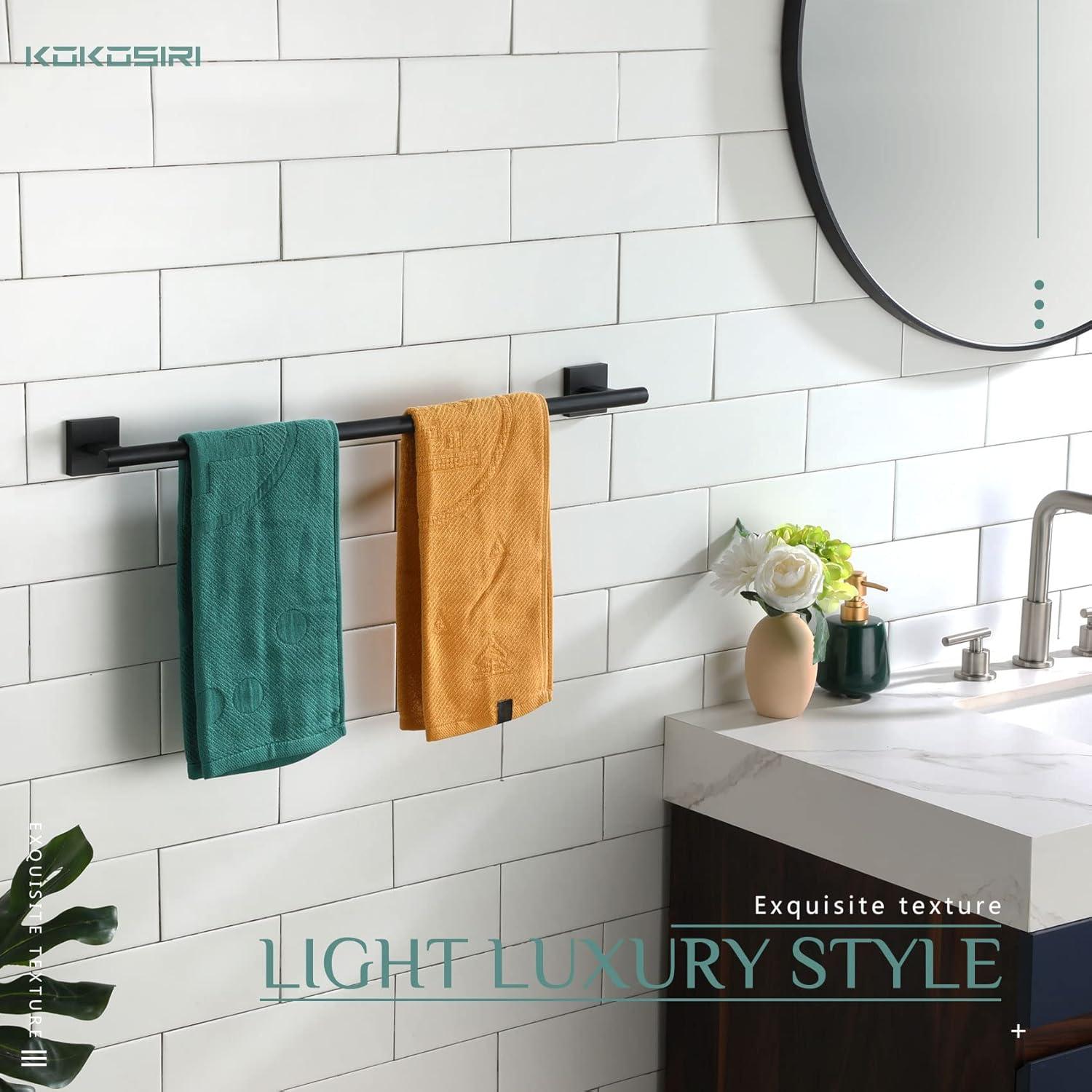 24" Bathroom Towel Bar Wall Mounted