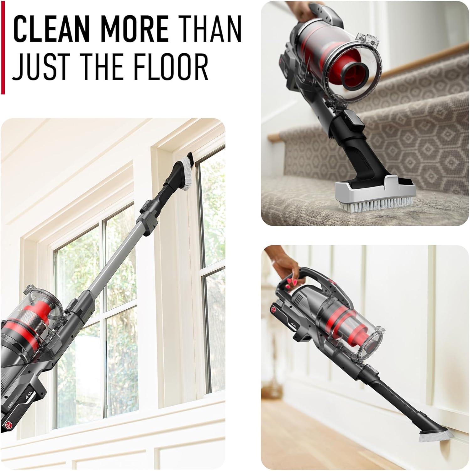 Hoover ONEPWR Emerge Cordless Stick Vacuum BH53605V: Lightweight, Bagless, Pet Hair, Multi-Surface, 45 Min Run Time