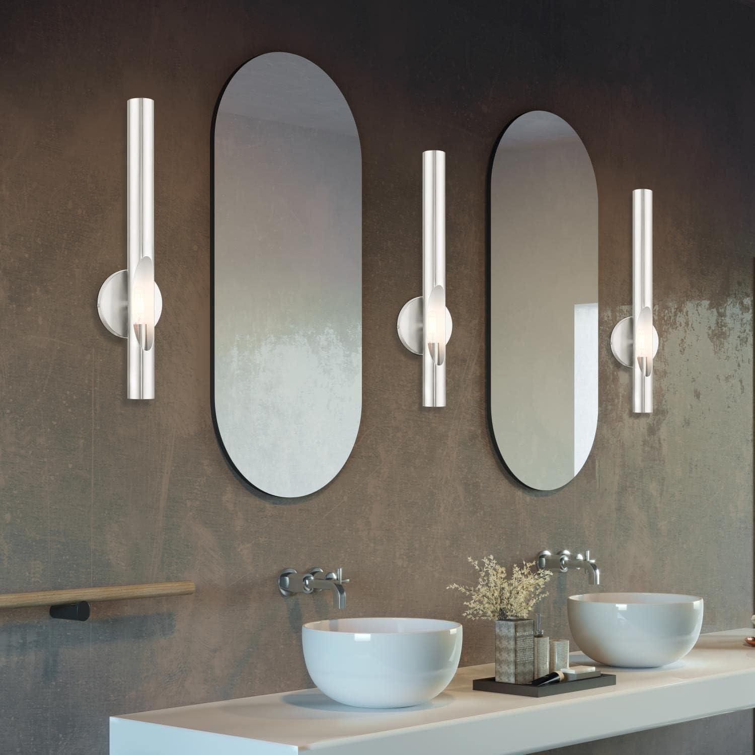 Livex Lighting Acra 1 - Light Wall Light in  Brushed Nickel