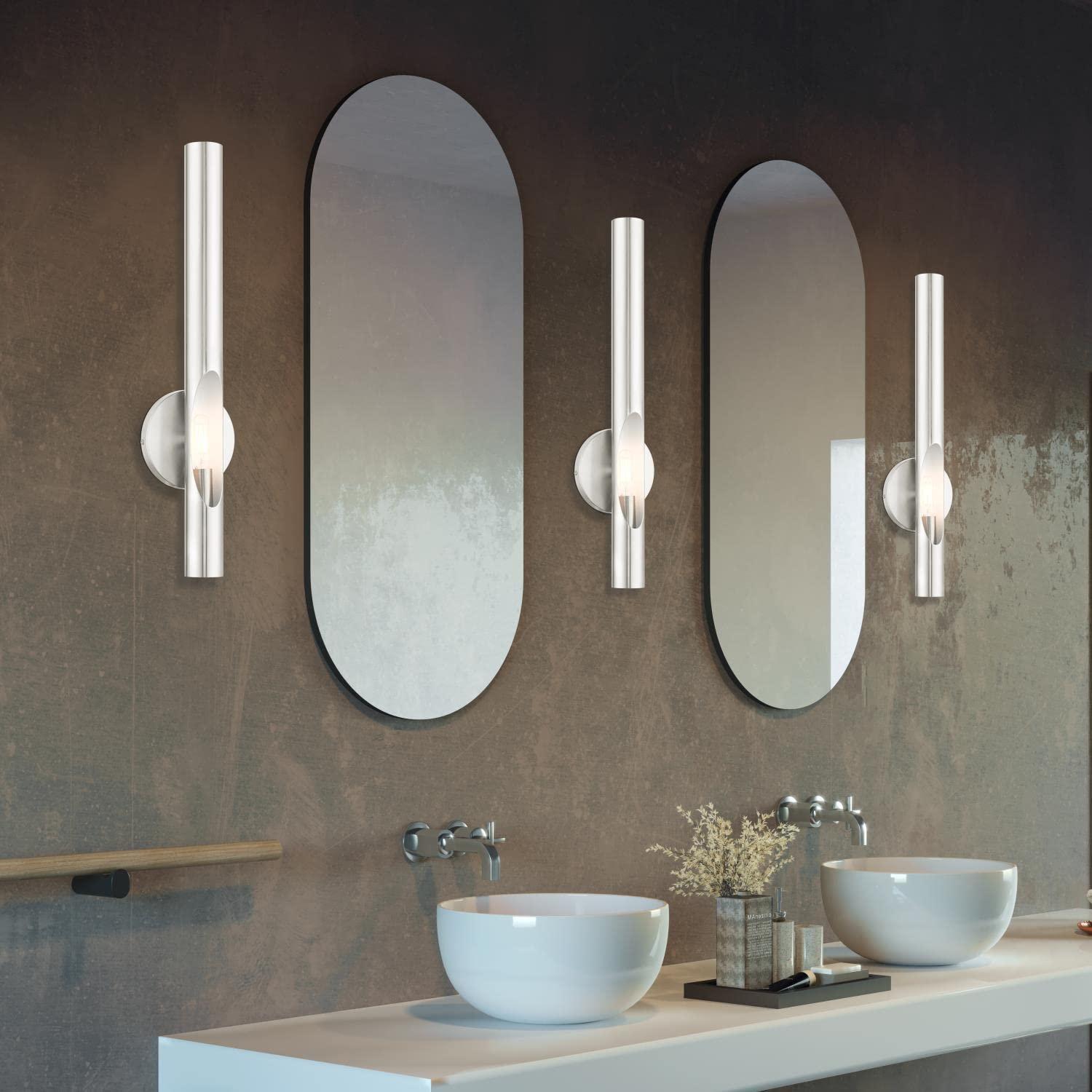 Livex Lighting Acra 1 - Light Wall Light in  Brushed Nickel
