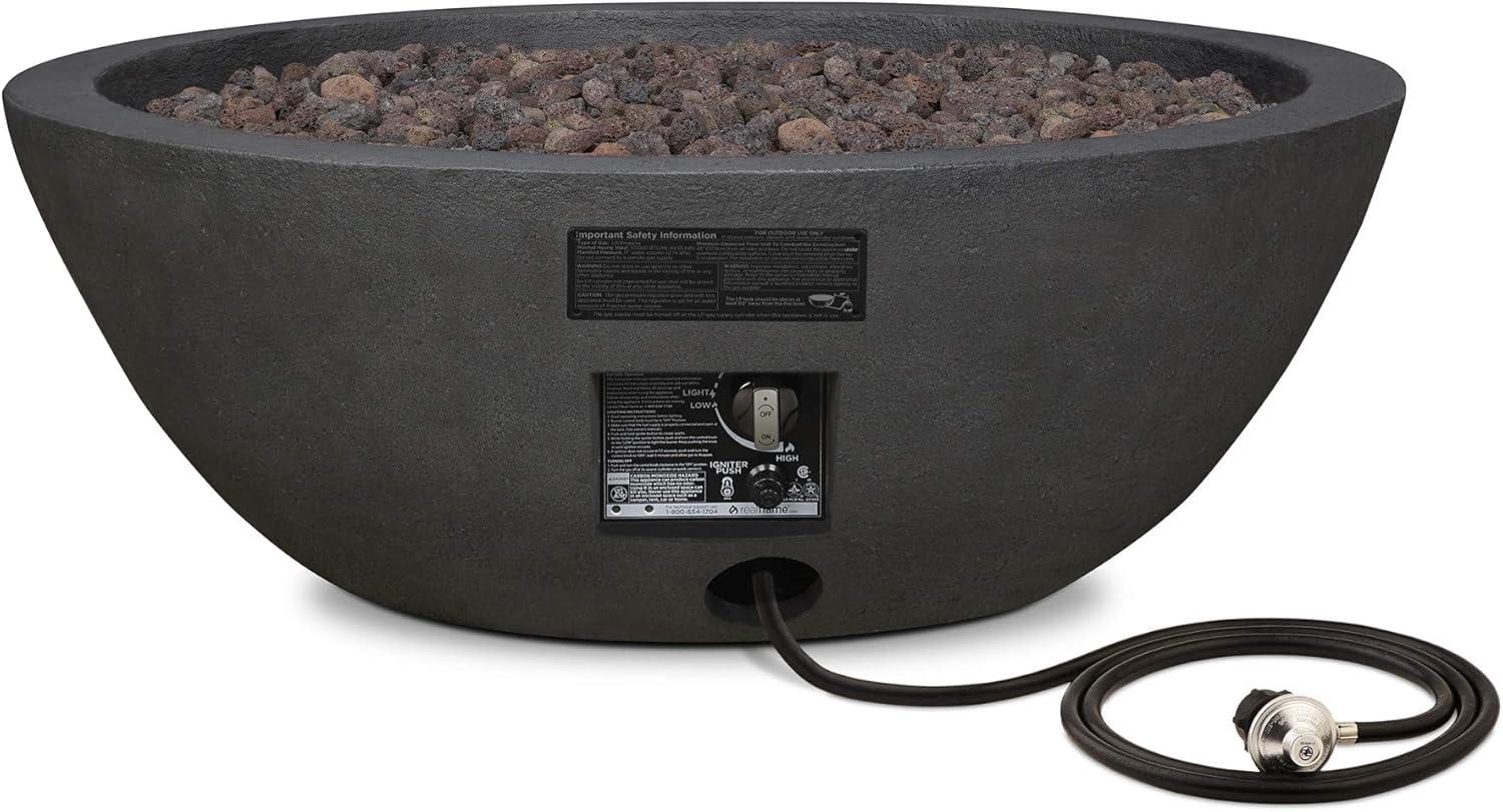 Fernanda Fire Bowl - Shale / Round