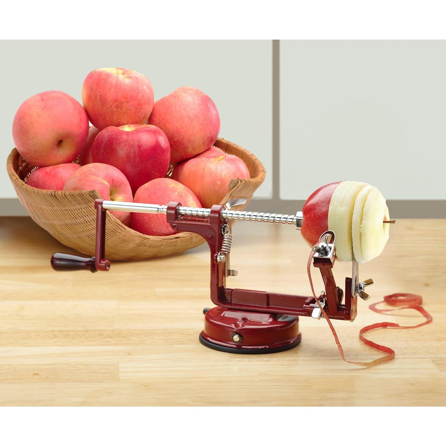 Mrs. Anderson’s Baking Apple Peeling Machine with Strong Suction Base, Includes C-Clamp