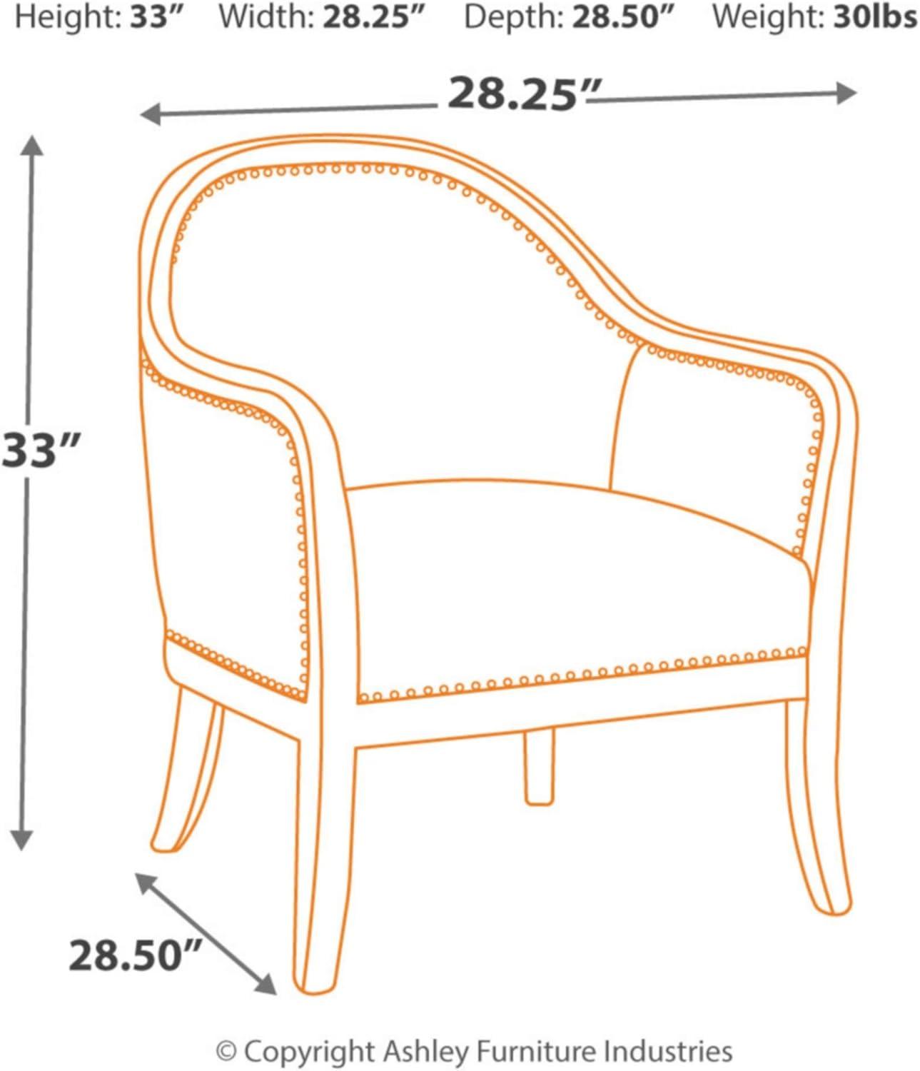 Signature Design by Ashley Contemporary Engineer Accent Chair  Brown