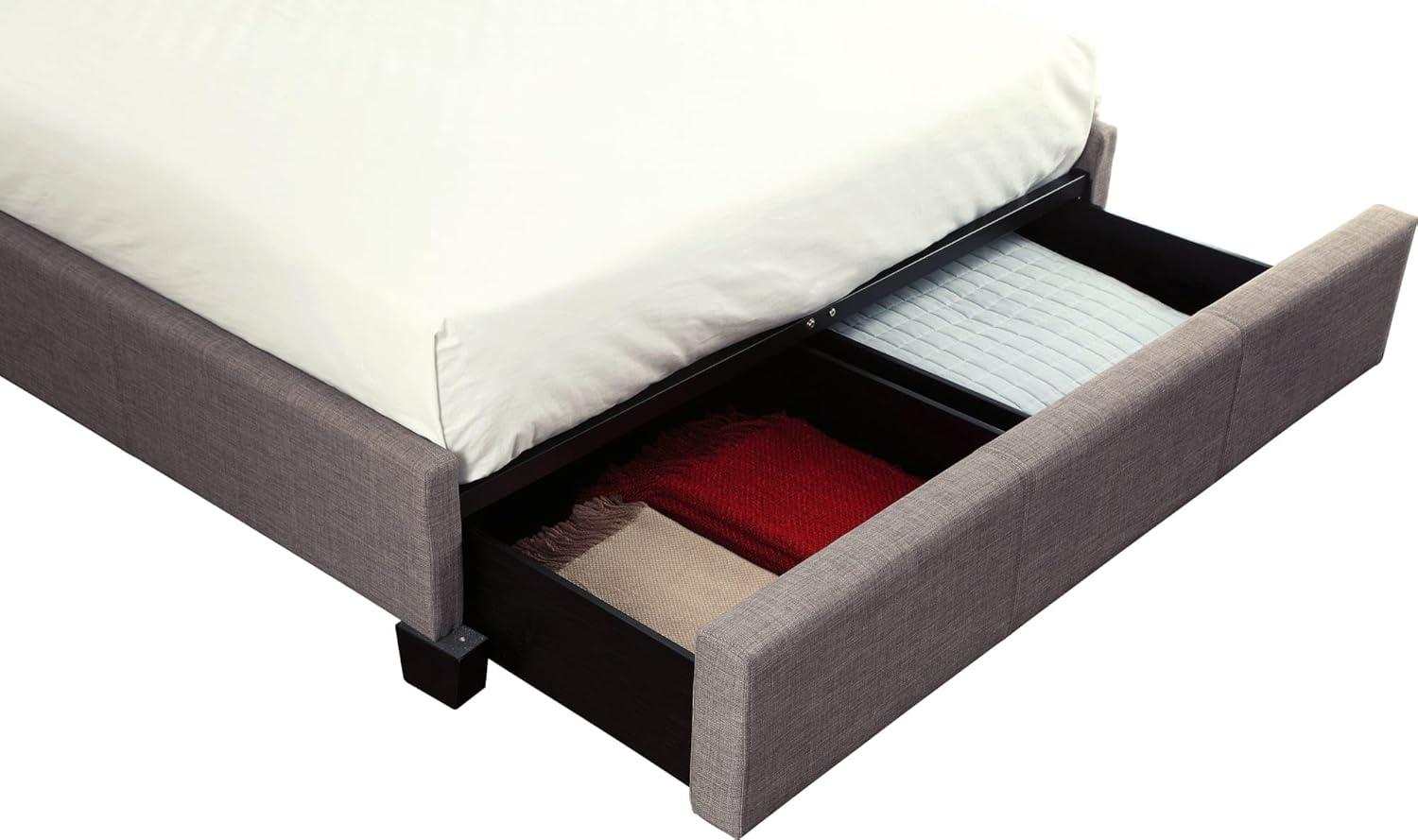 Geneva - Madeleine Dolphin Upholstered Panel Storage Bed