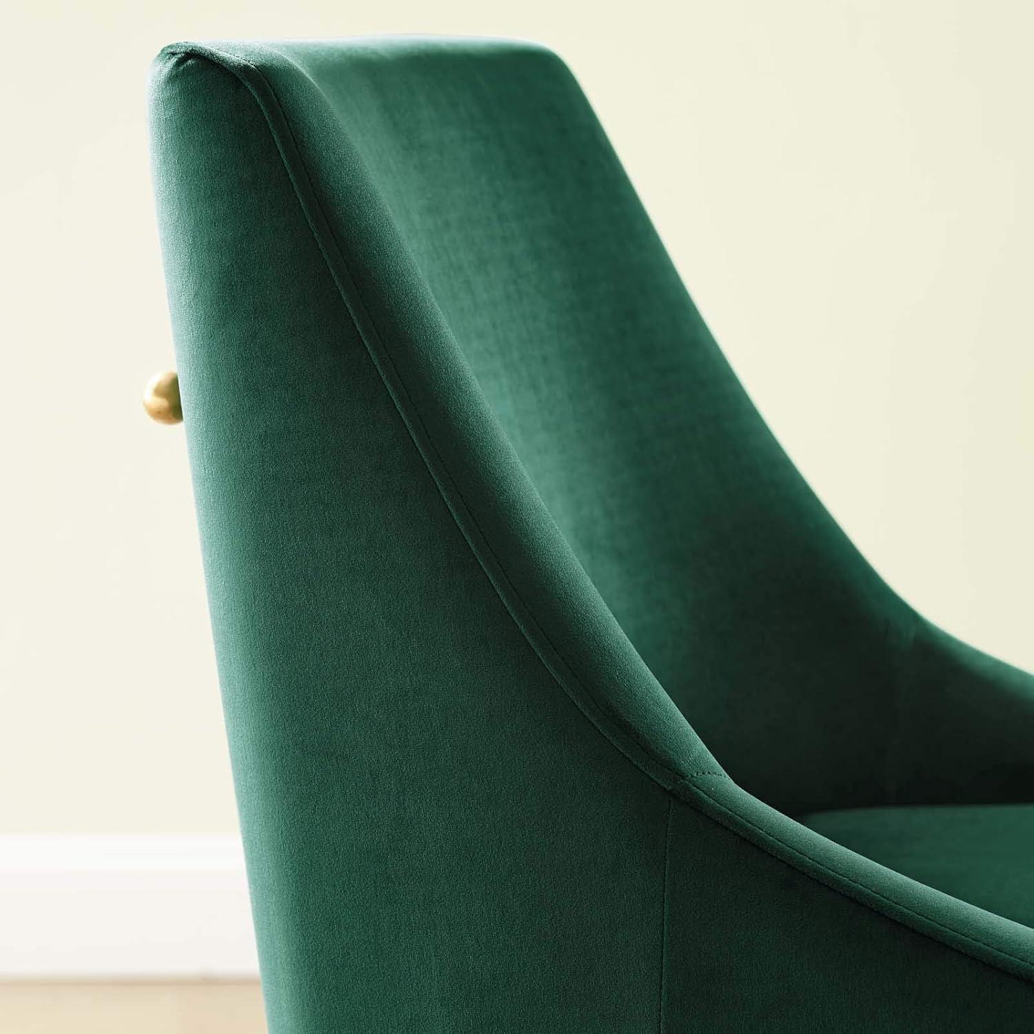 Modway Discern Upholstered Performance Velvet Dining Chair in Green