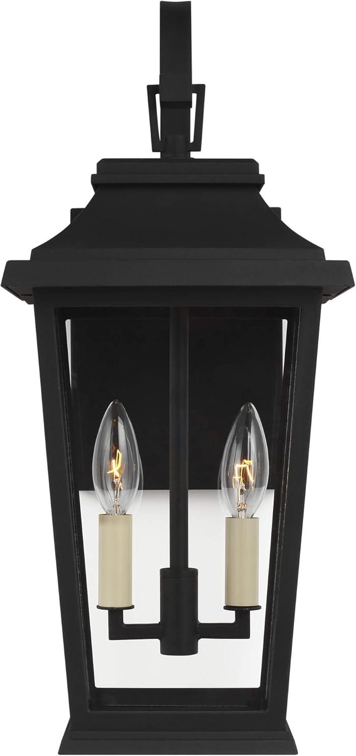 Generation Lighting Warren 19 1/2" High Black 2-Light Outdoor Wall Light