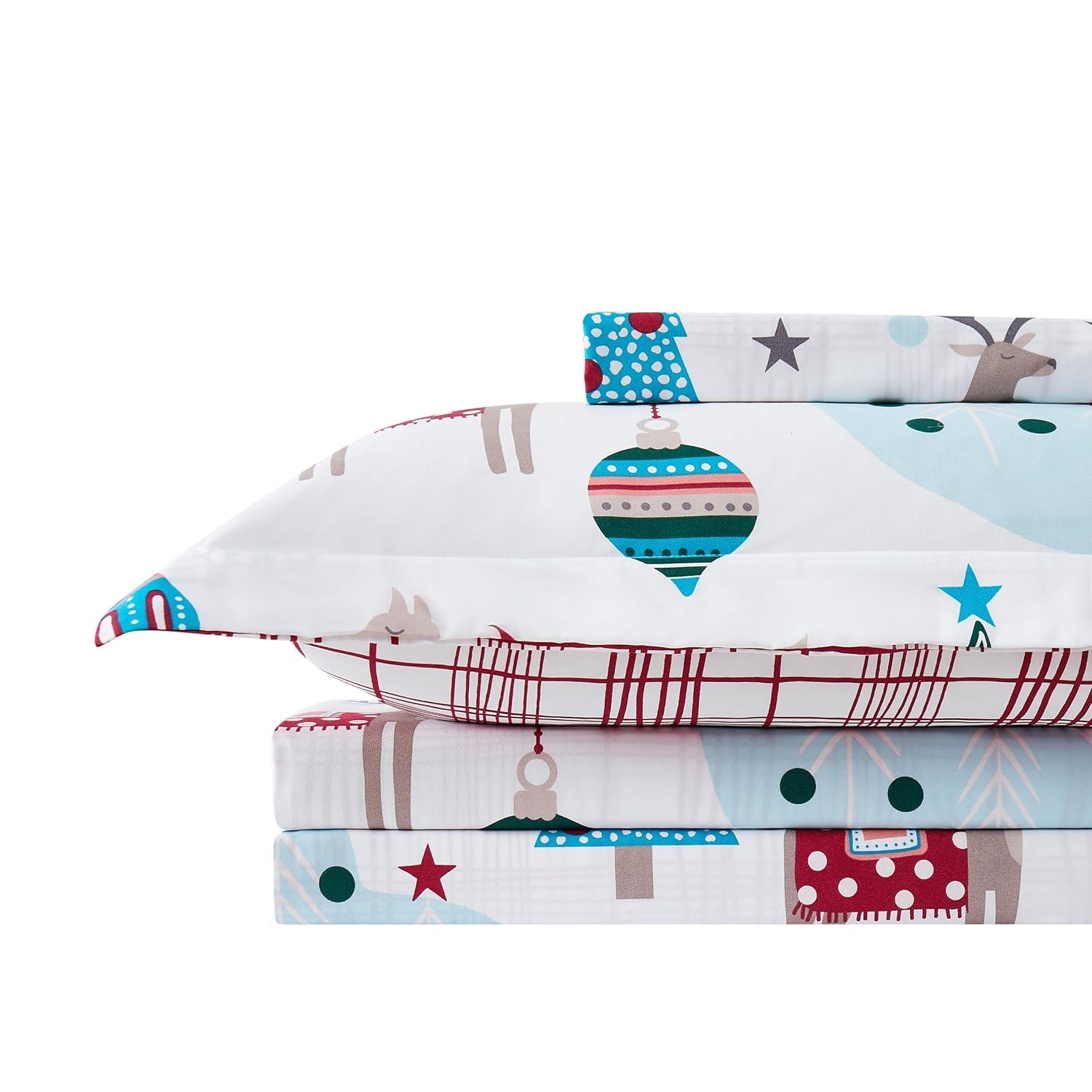 Winter Wonderland King/California King Reversible Christmas Duvet Cover Set