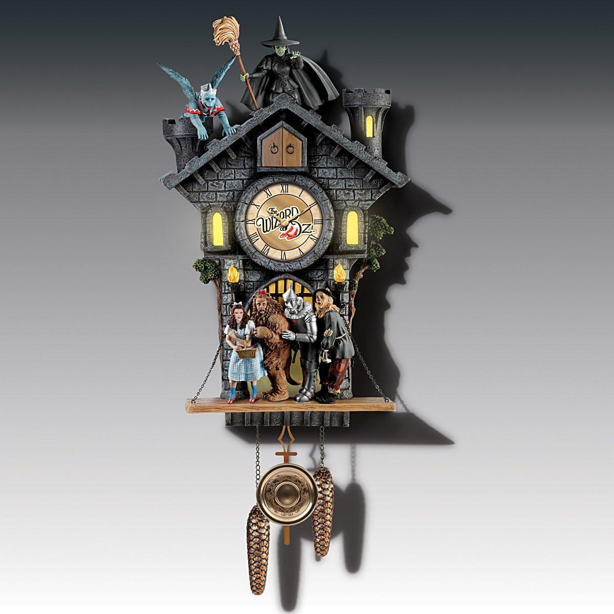Bradford Exchange Wizard of Oz Wall Clock With Lights Motion & Sound LTD Edition