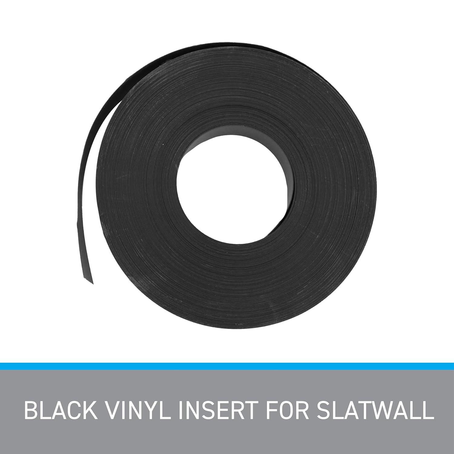 Black Vinyl Slatwall Insert Roll for 4'x8' Panels