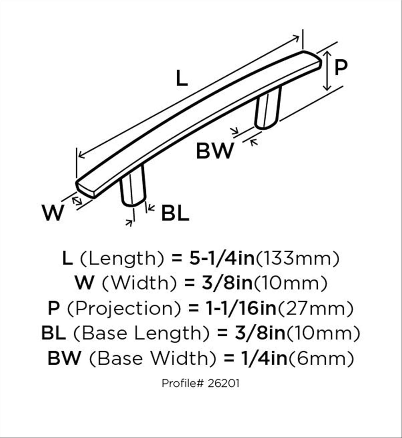 Essential'Z 3" Center to Center Arch Pull (Set of 10)