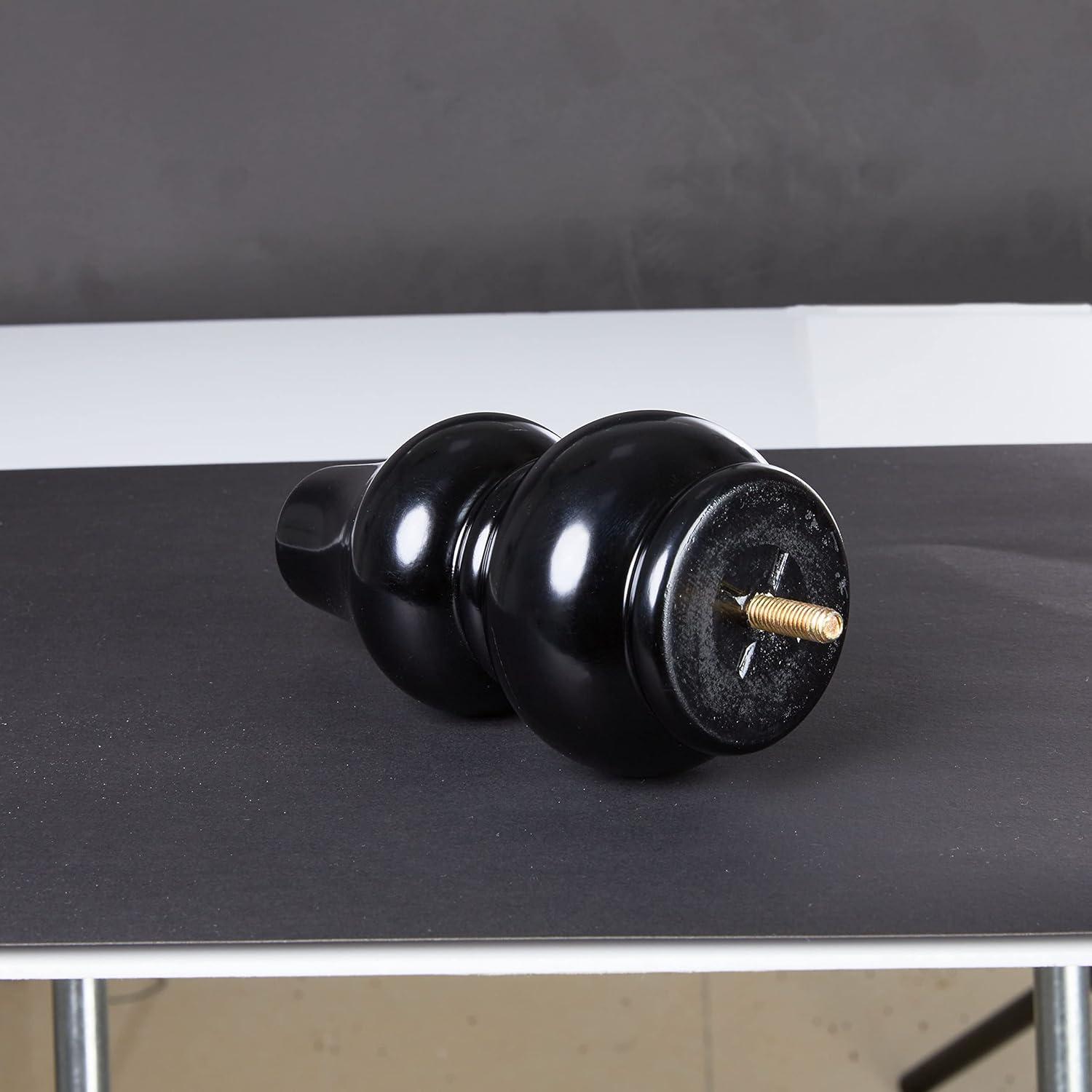 Wood Furniture Legs-Round Couch Legs, Sofa Legs Set of 4,Couch Legs Replacement,for Chair Legs Dresser Legs Cabinet Legs(6 inch Wood Color)