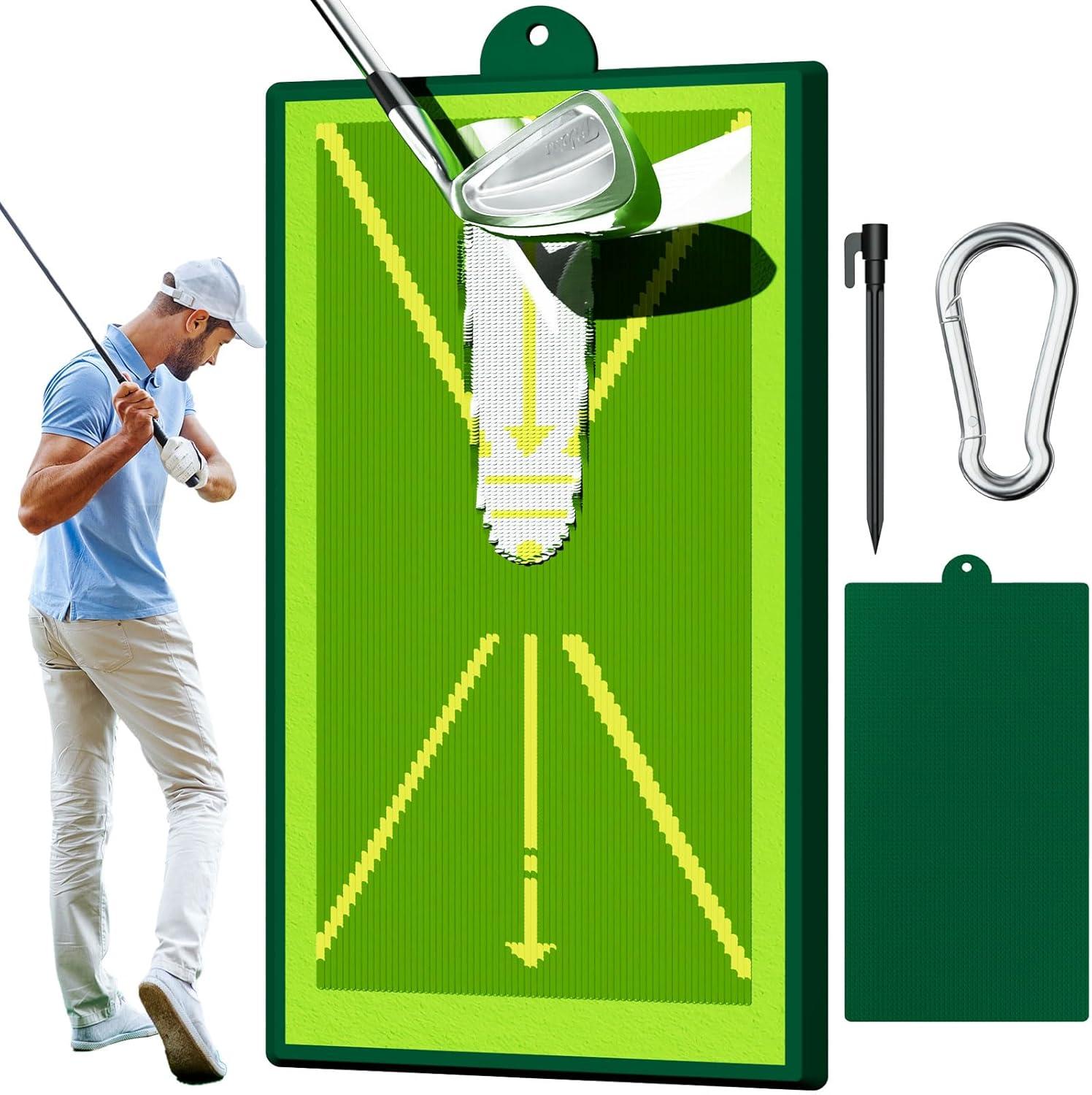 Birdie Bath Birdie Golf: Birdie Mat - Pro Premium Swing Training Mat, Analyze Swing Path & Ball Impact, Portable, Indoor & Outdoor, 19.25x12.3" Sports Accessory