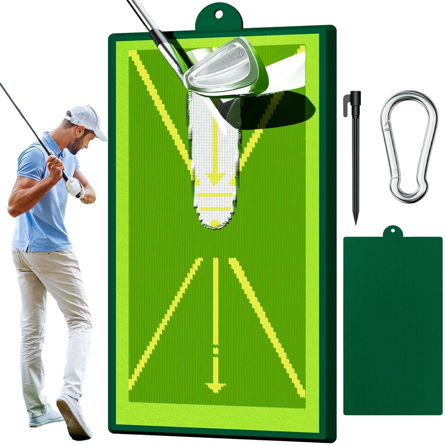 Birdie Bath Birdie Golf: Birdie Mat - Pro Premium Swing Training Mat, Analyze Swing Path & Ball Impact, Portable, Indoor & Outdoor, 19.25x12.3" Sports Accessory
