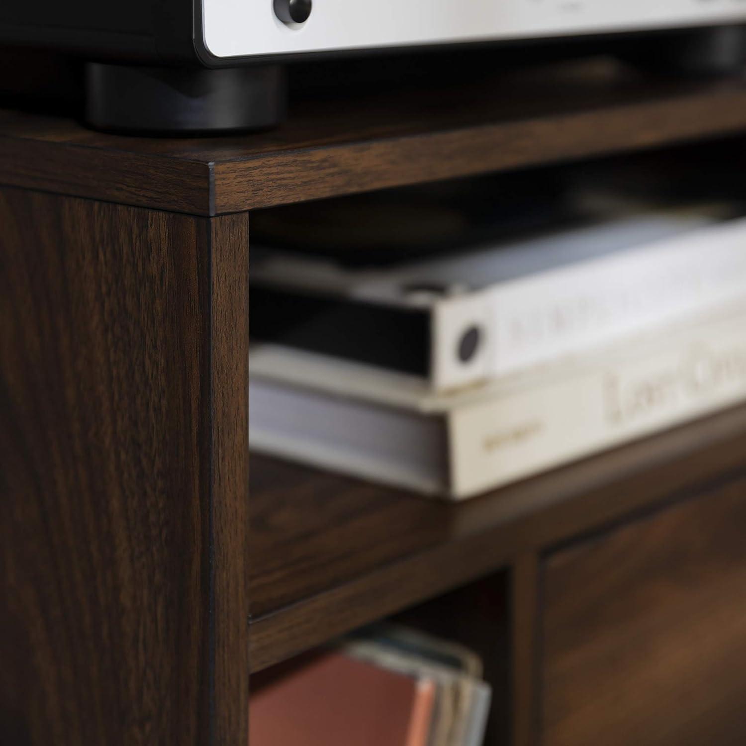 Lincoln 25" Modern Storage Bedroom Nightstand in Dark Walnut