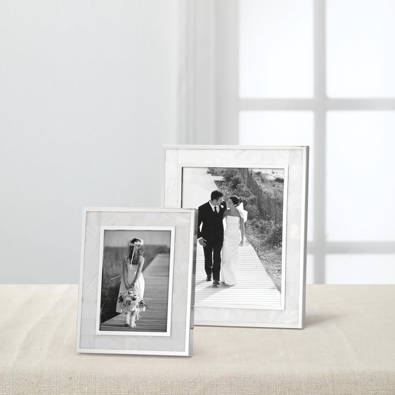 Reed & Barton Plated Giftware Mother of Pearl Single Picture Frame