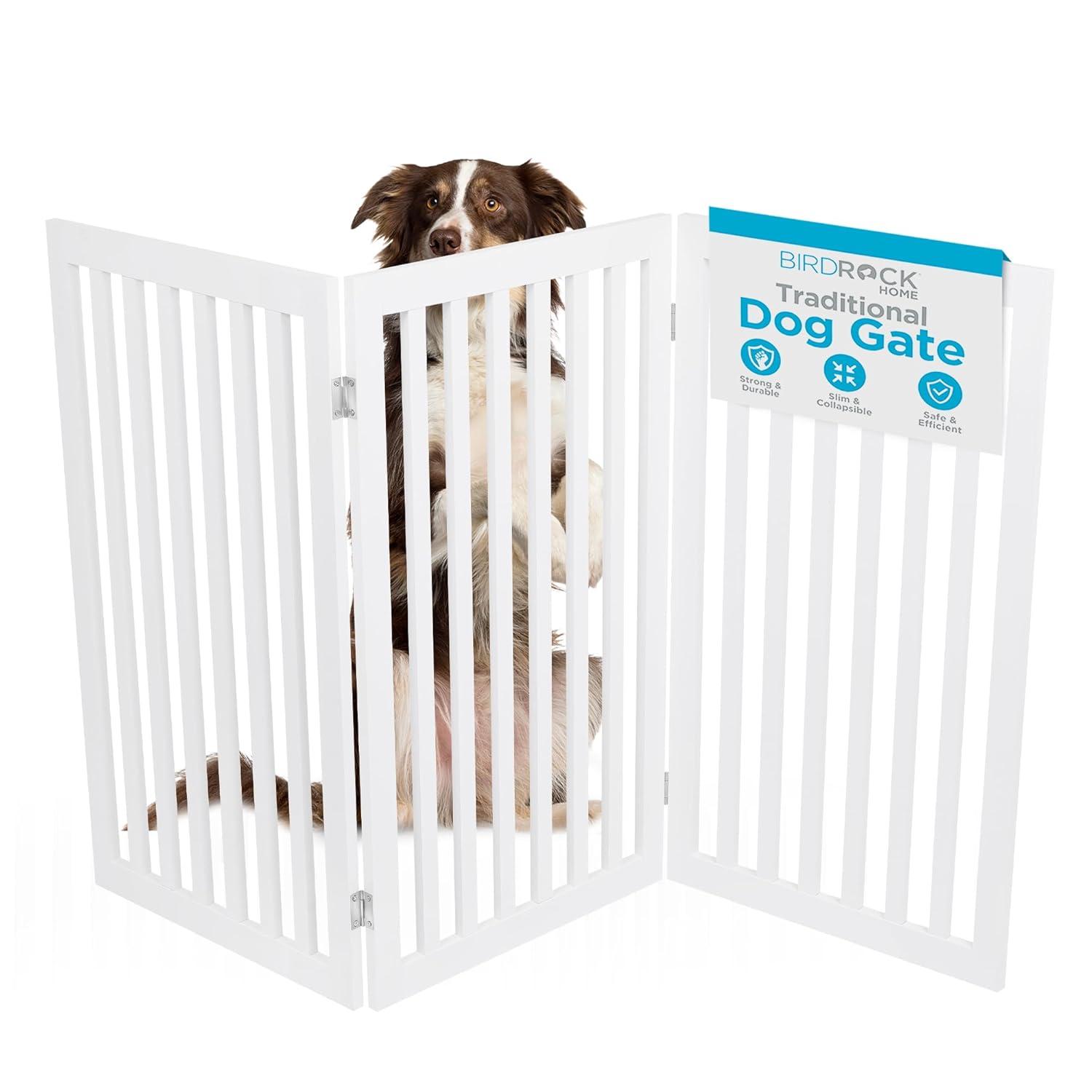 BirdRock Home Wood Free Standing Pet Gate