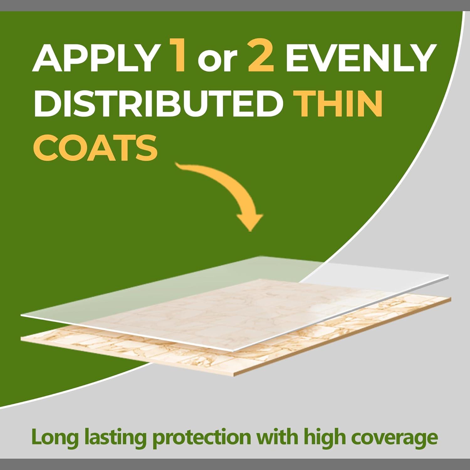 CoverTec GlazeGuard Gloss Ceramic & Porcelain Tile Sealer, Wet Look, 32 oz