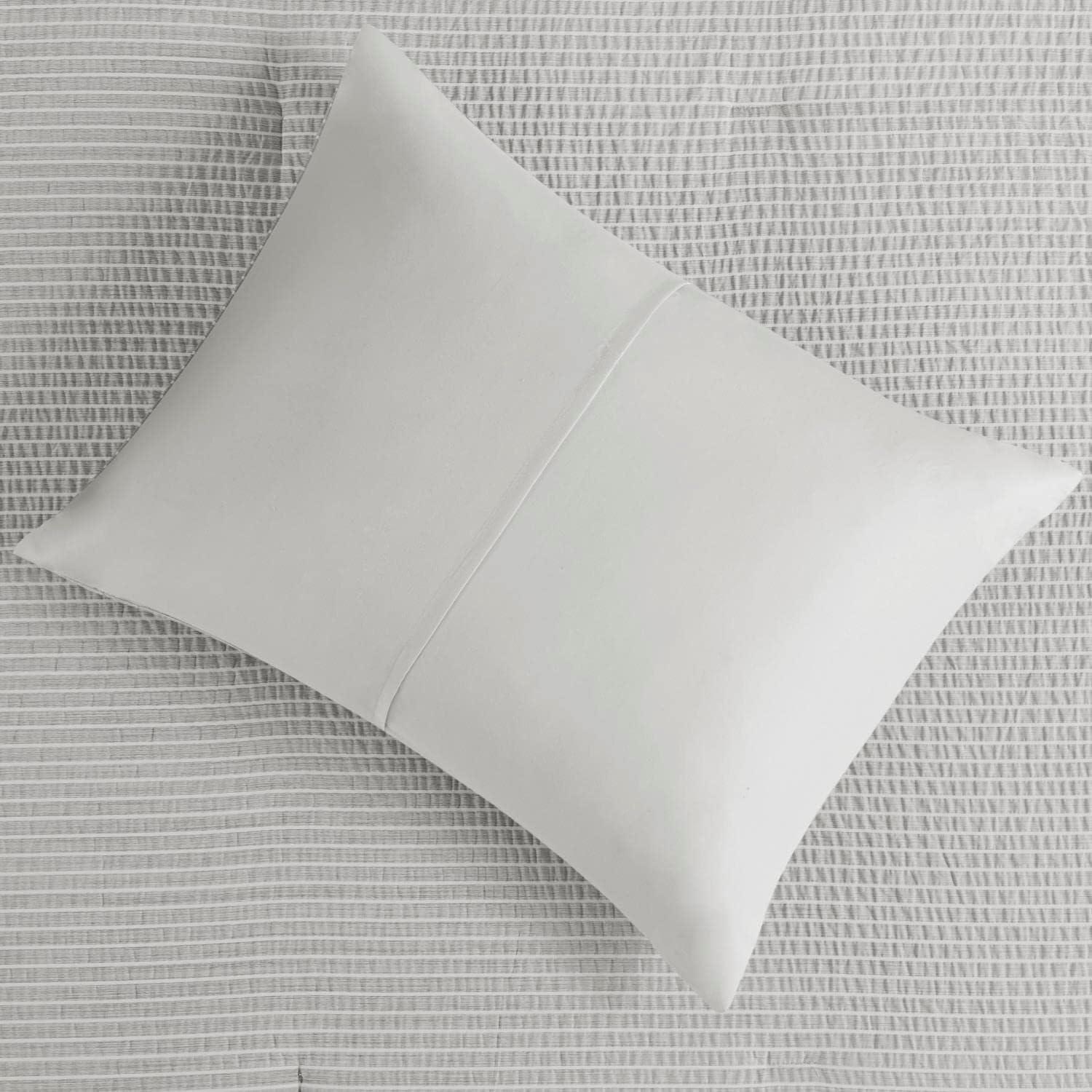 Beautyrest Apollo 3 Piece Striped Seersucker Oversized Comforter Set