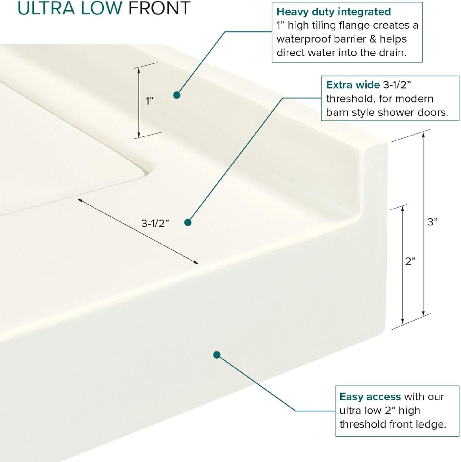 Transolid Transolid 60-in x 32-in Cast Solid Surface Tub Replacement Base Linear FSLB6032R-02
