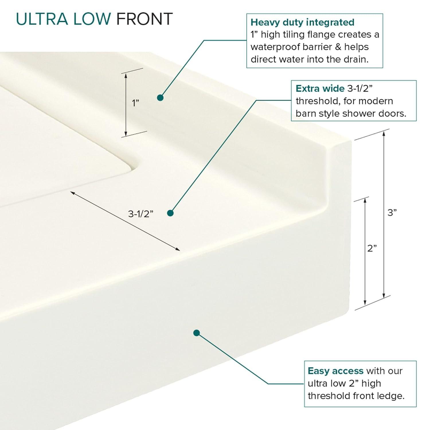 Transolid Transolid 60-in x 32-in Cast Solid Surface Tub Replacement Base Linear FSLB6032R-02