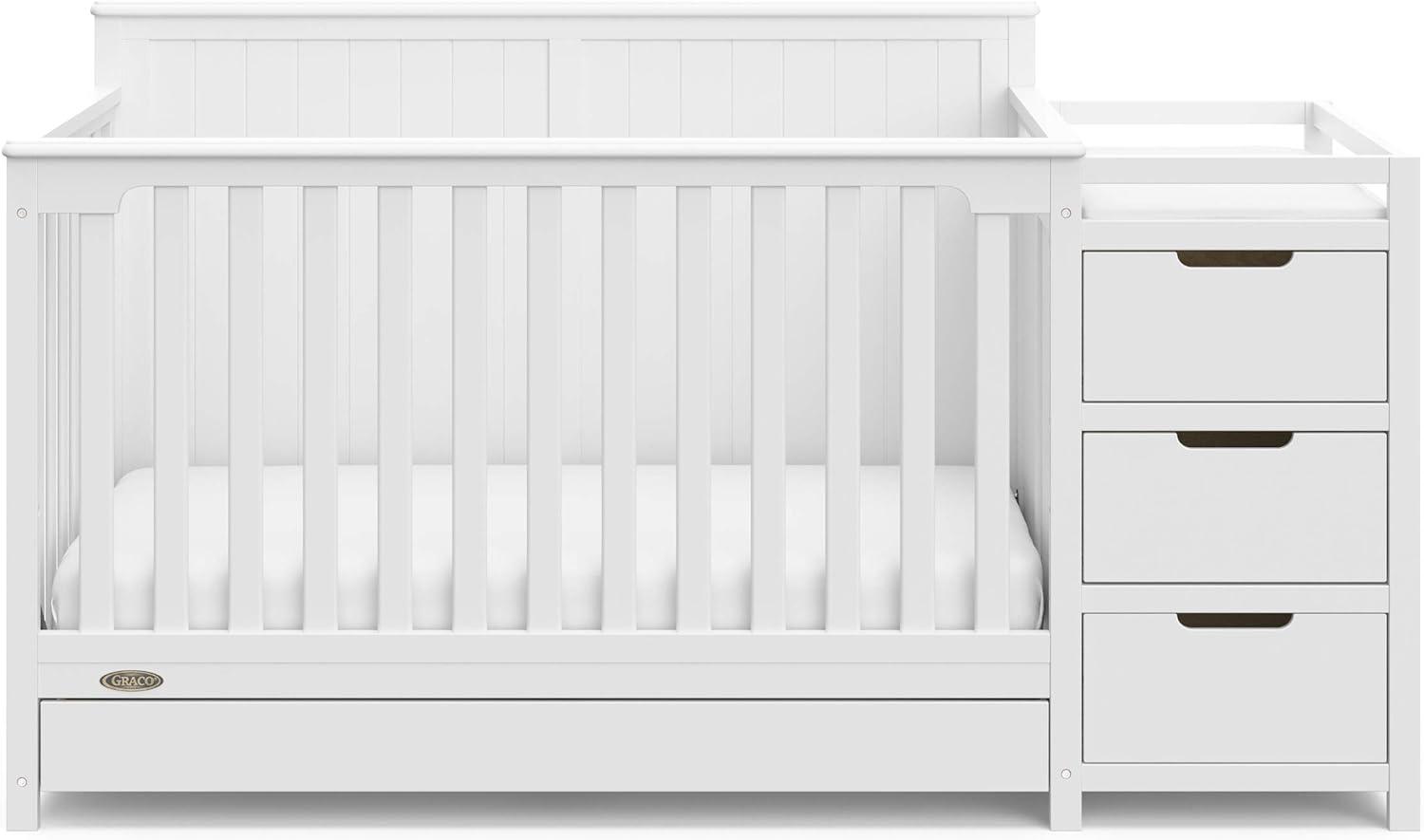 Graco Hadley 5-in-1 Convertible Crib and Changer with Drawer