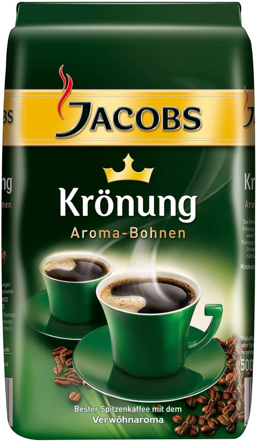 Jacobs Kronung Whole Bean Coffee 17.6oz / 500g