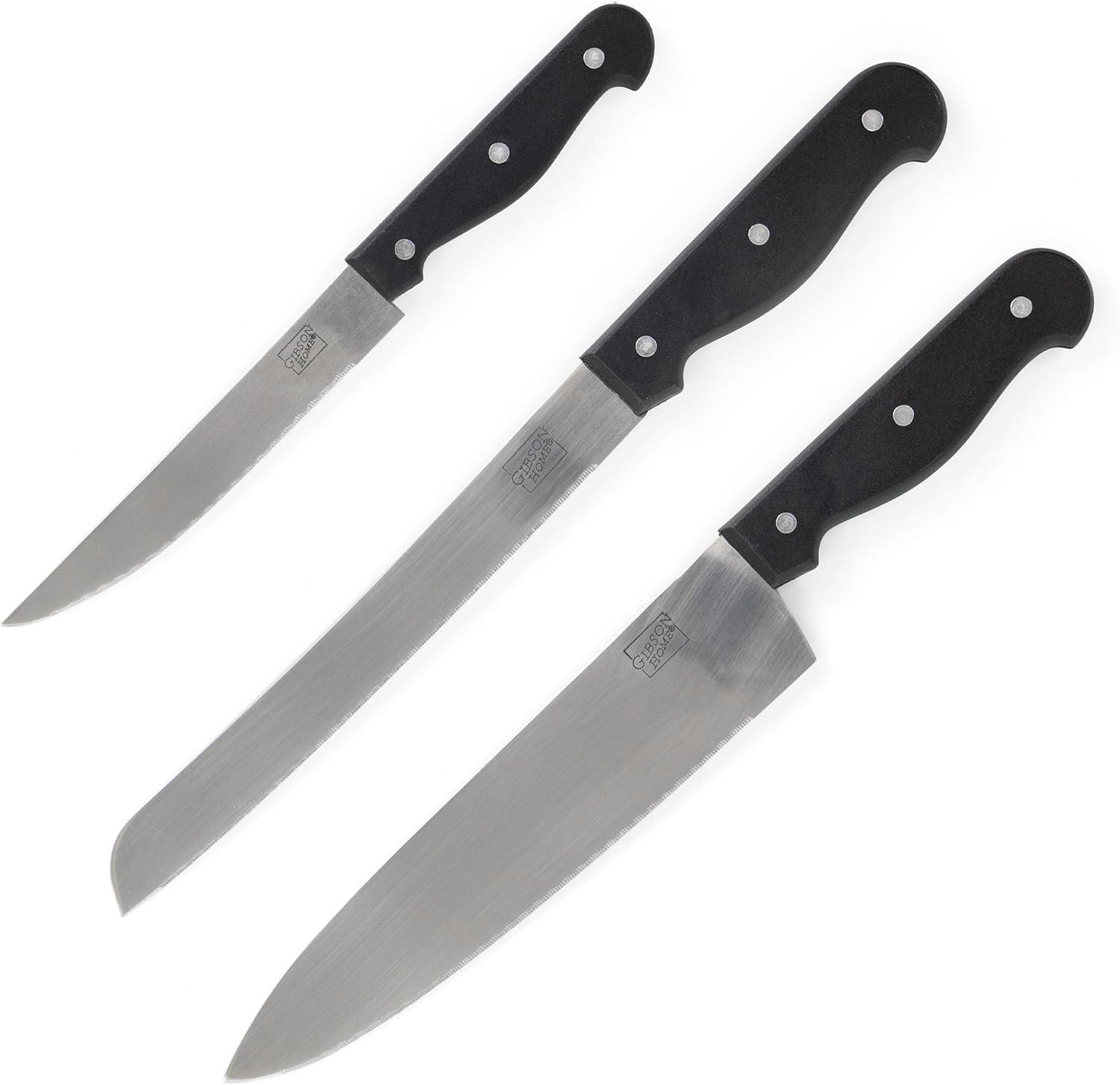 Gibson Home Gibson Home Westover Stainless Steel 13 Piece Knife Block Set
