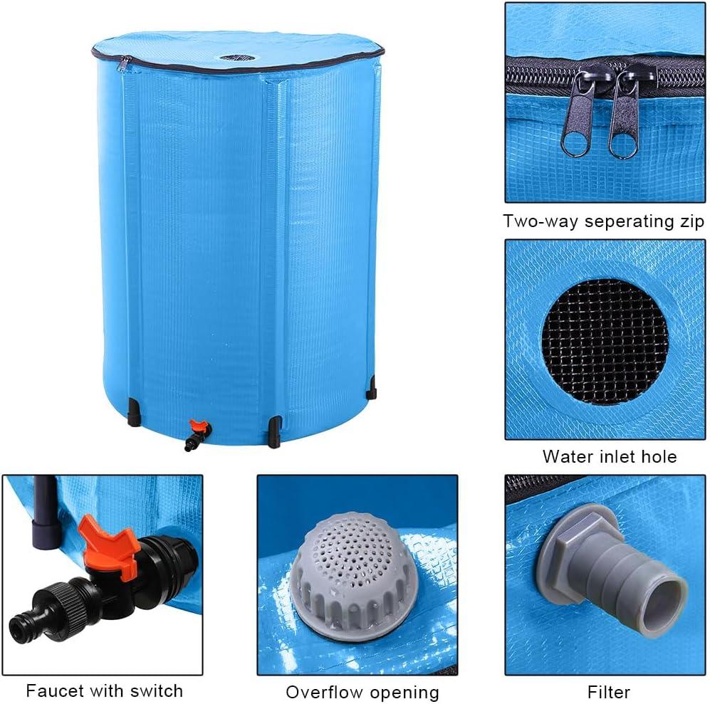 Winado Rain Barrel Patio Water Storage Barrel 200 Gallon Green