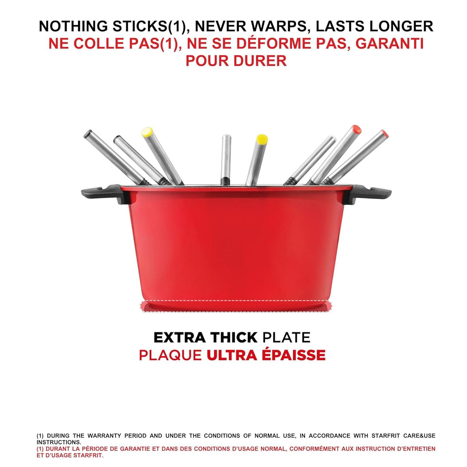 Starfrit The Rock Electric Fondue Set, Red