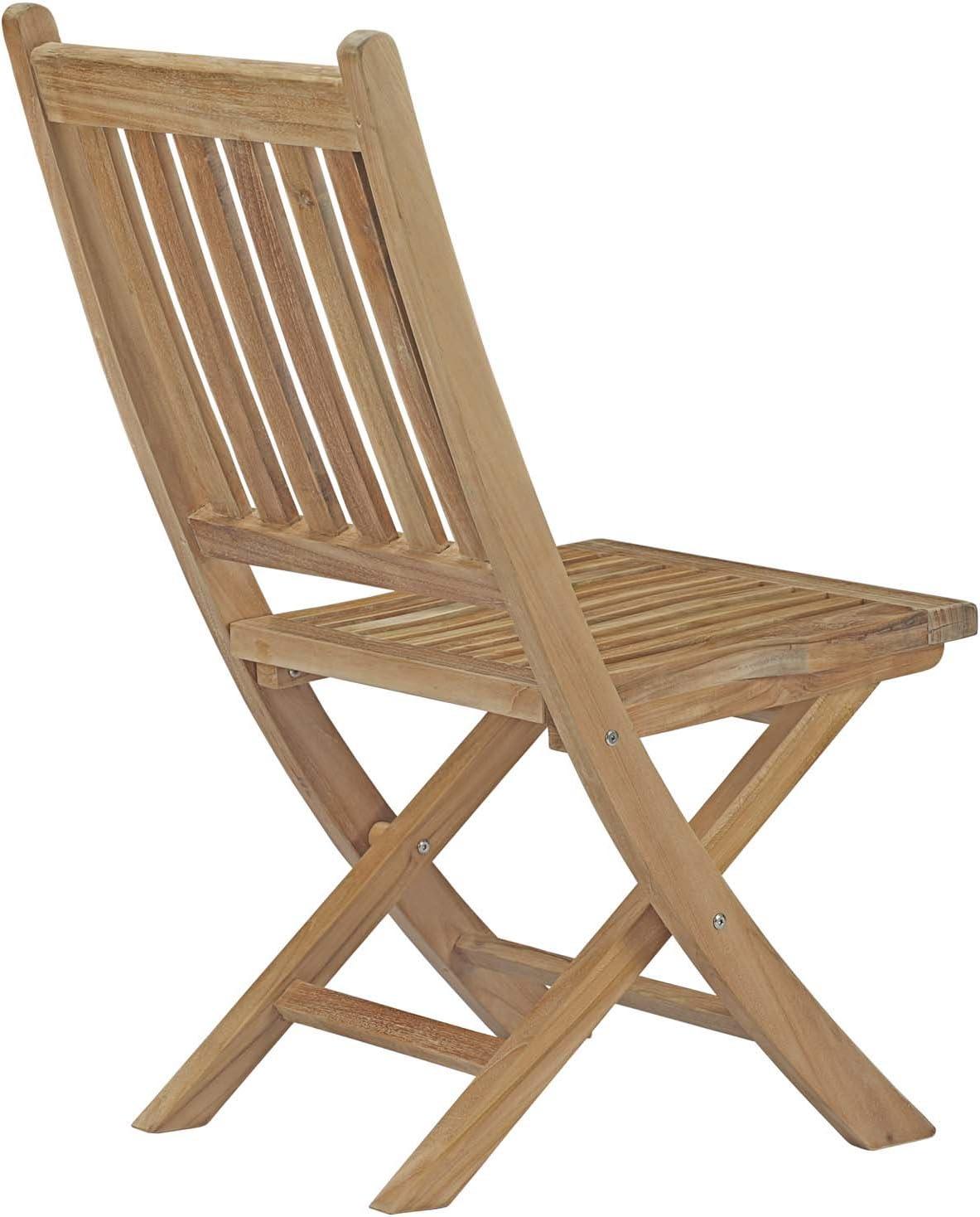 Marina Outdoor Patio Teak Folding ChairNatural