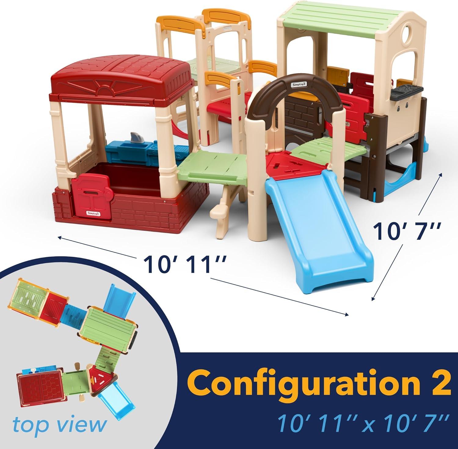 Simplay3 Young Explorers Indoor / Outdoor 4 Piece Modular Play System (4 Boxes) Dome Climber
