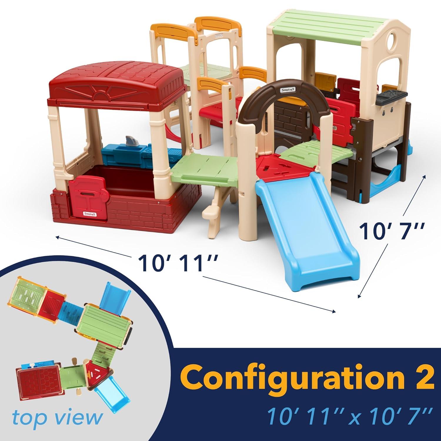 Simplay3 Young Explorers Indoor / Outdoor 4 Piece Modular Play System (4 Boxes) Dome Climber