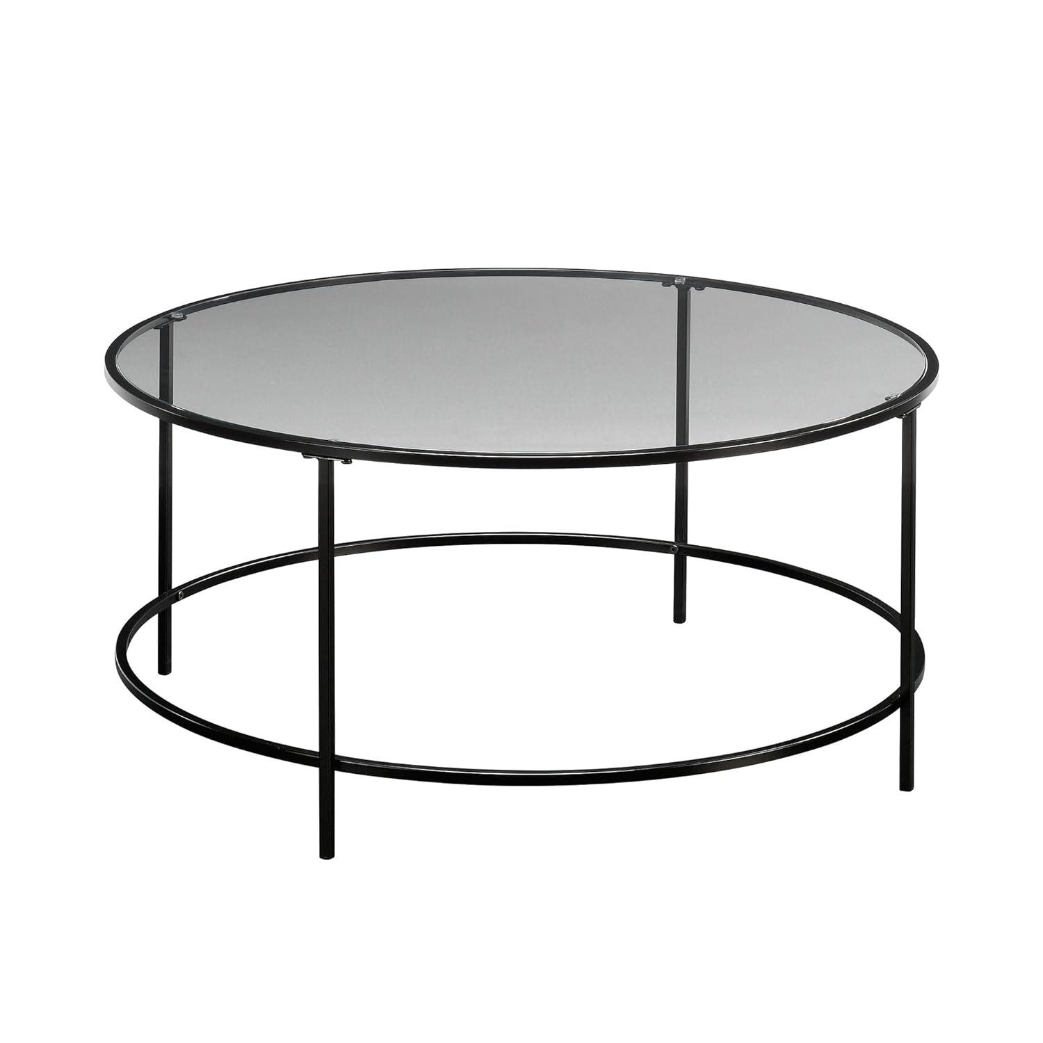 Sauder International Lux Round Coffee Table, Satin Gold