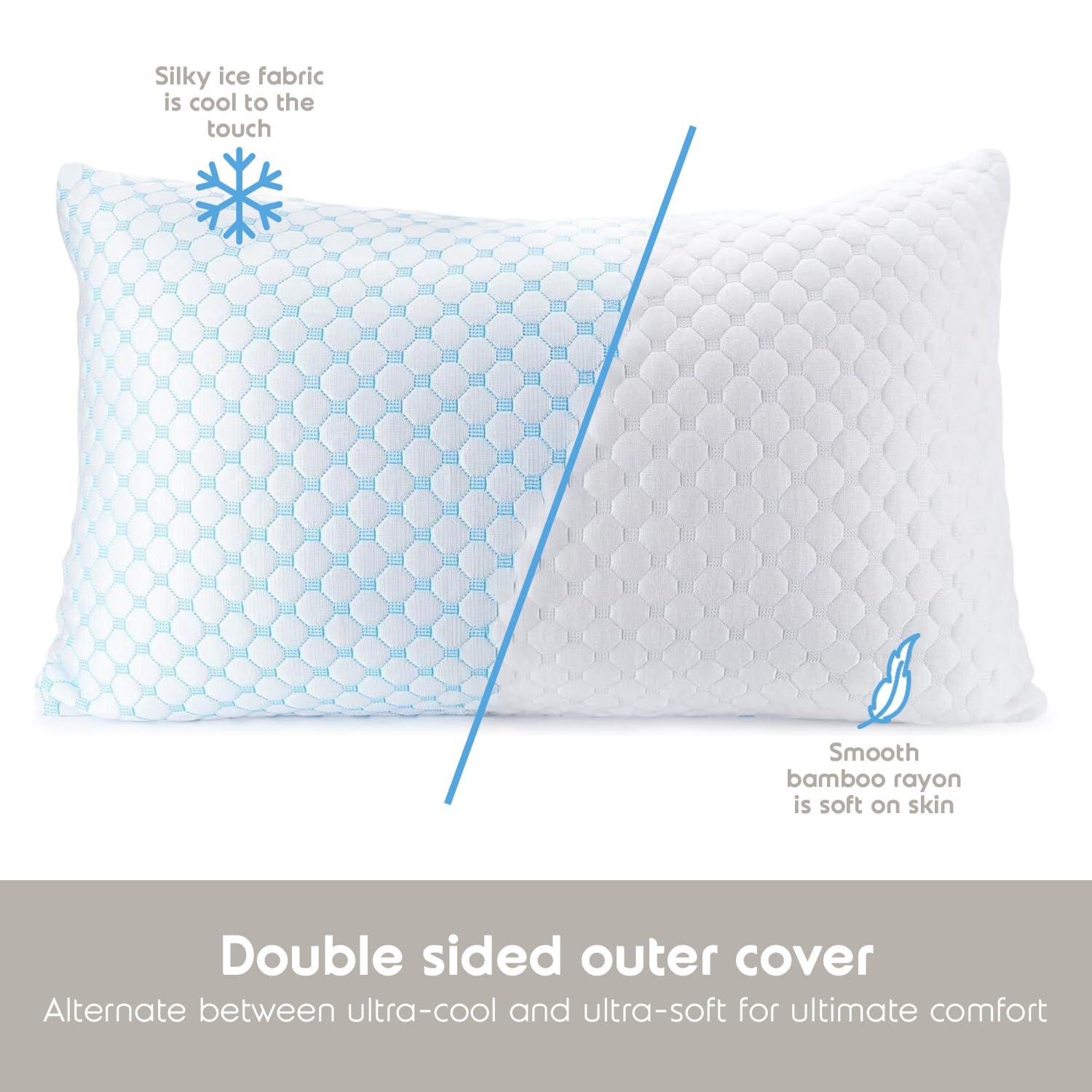 Nestl King Size Adjustable Colling Gel Pillow - 2 Pack
