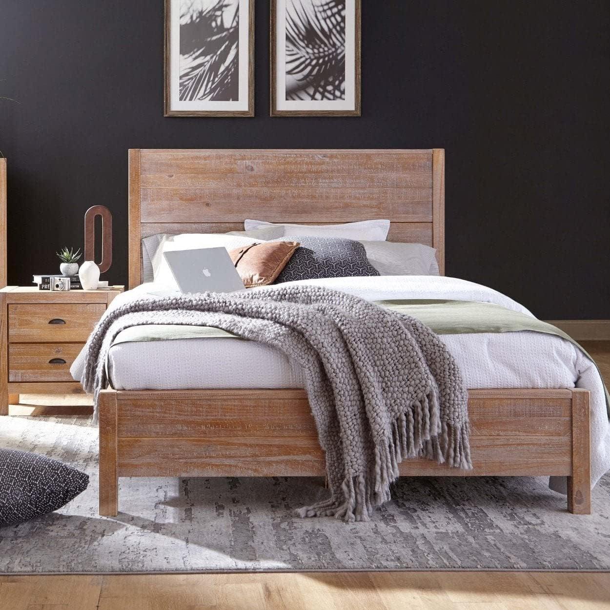 Montauk Solid Wood Panel Bed