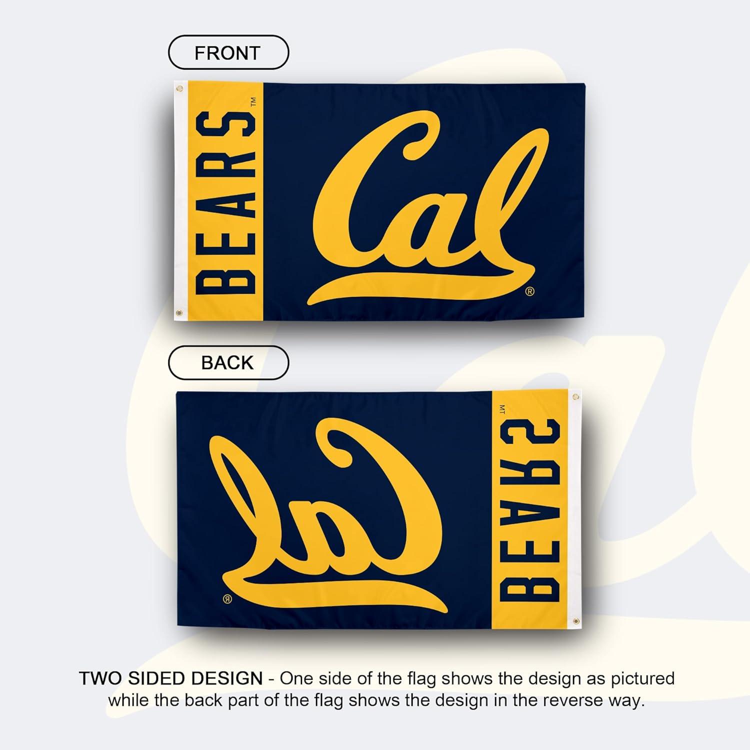 Cal Berkeley Golden Bears Blue and Gold 3x5 Polyester Flag